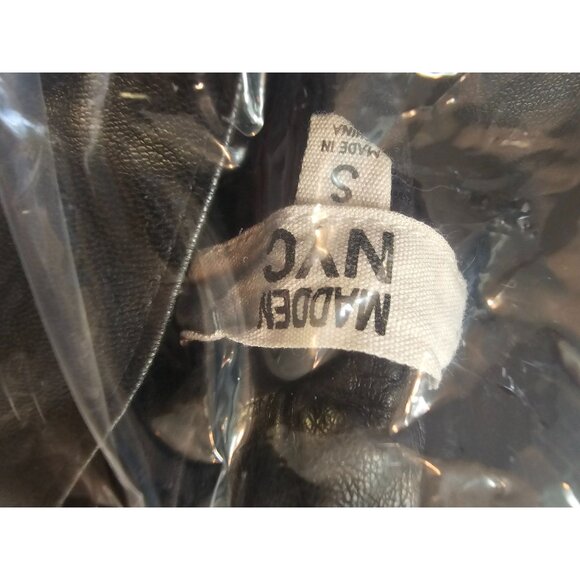 Madden NYC Faux Leather Cargo Jogger Size Small Pull on Black - Picture 7 of 7